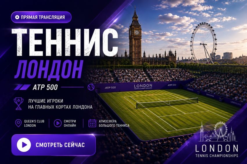 Лондон смотреть онлайн теннис трансляция