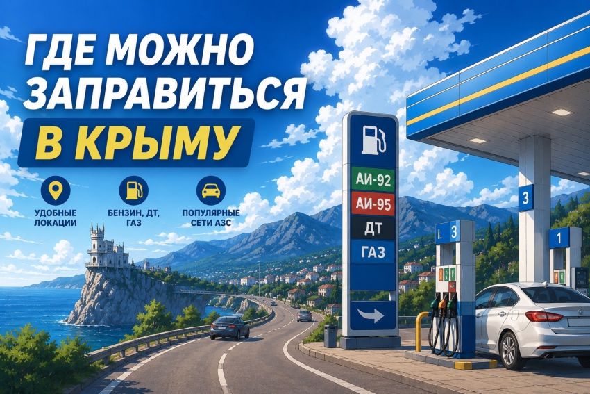 АЗС Крыма: где заправиться бензином, дизелем и газом сегодня — обновляется